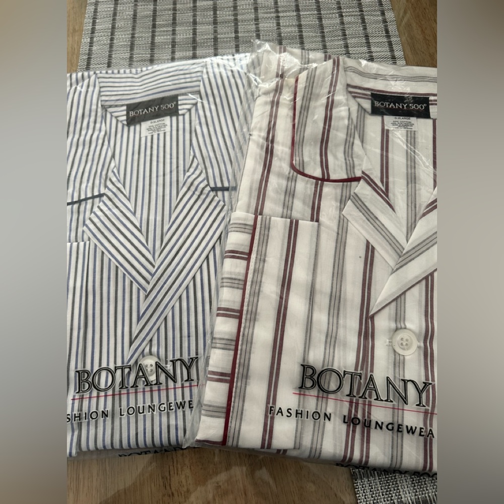 2 Pair of men's Botany 500  pajamas size XL
